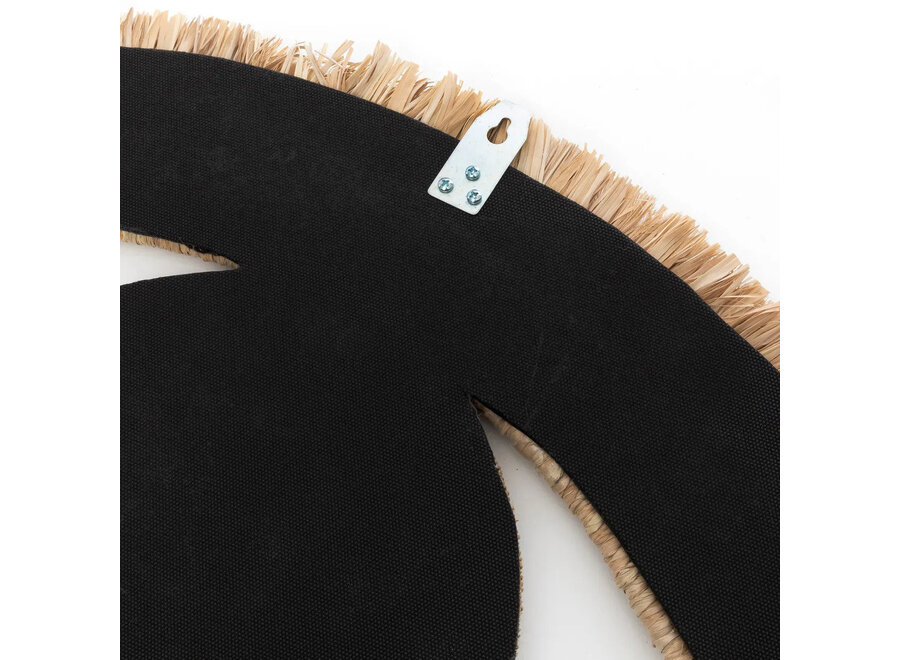 De Raffia Eye Spiegel - Naturel - M