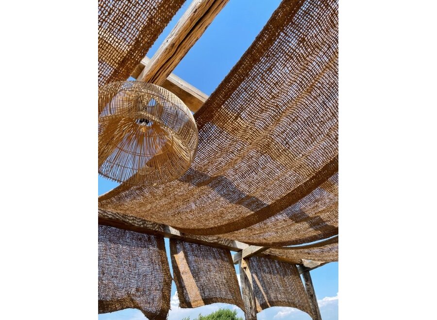 Le Miroir Raffia Eye - Naturel - M