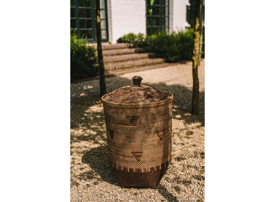 Le Panier à Linge Colonial - Brun Naturel - XL