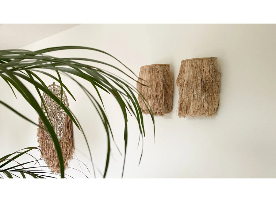 The Abaca Wall Applique - Natural - S