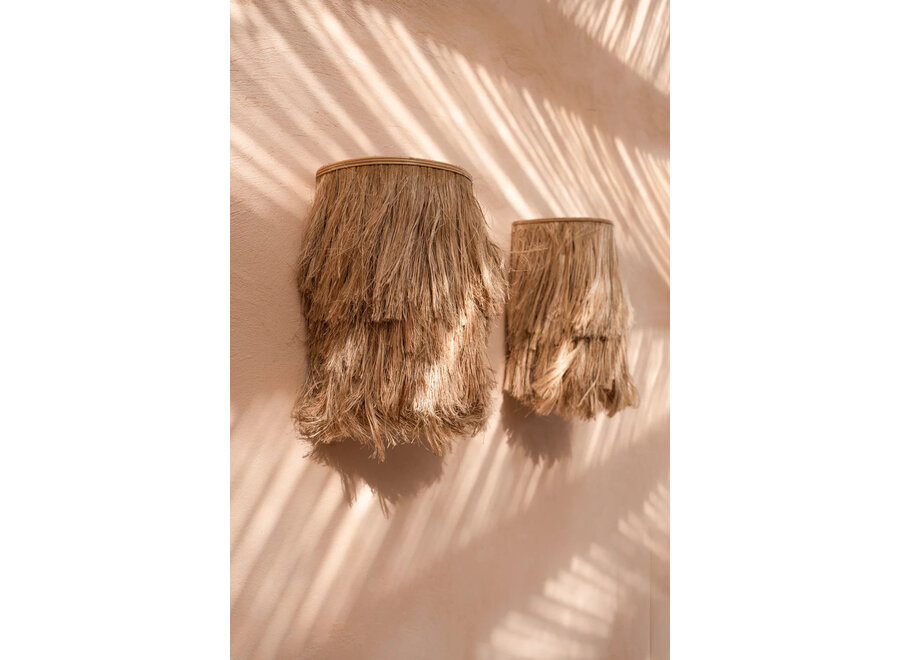 De Abaca Wandapplique - Naturel - S