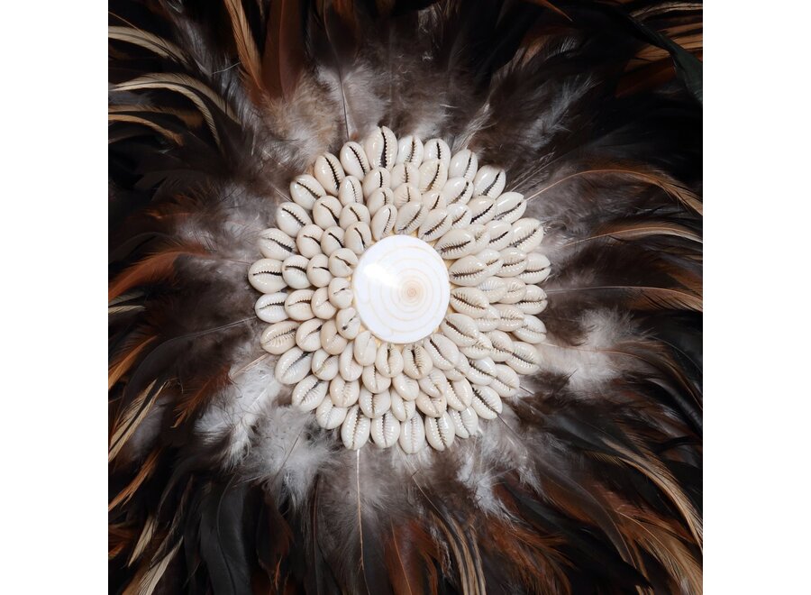 De Coastal Juju Muurdecoratie - Zwart Bruin - L