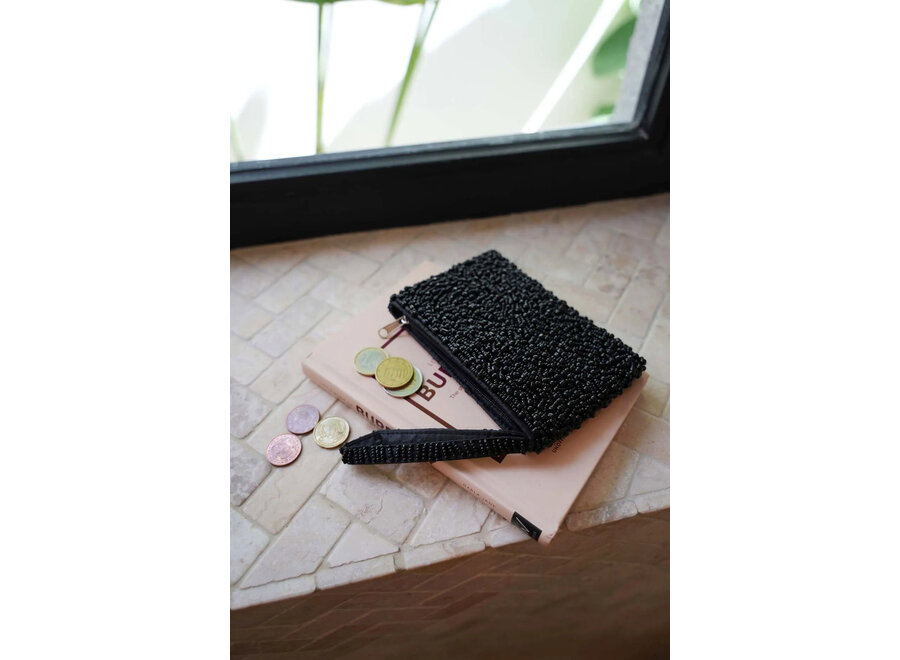 Le Porte-Monnaie Black Beaded