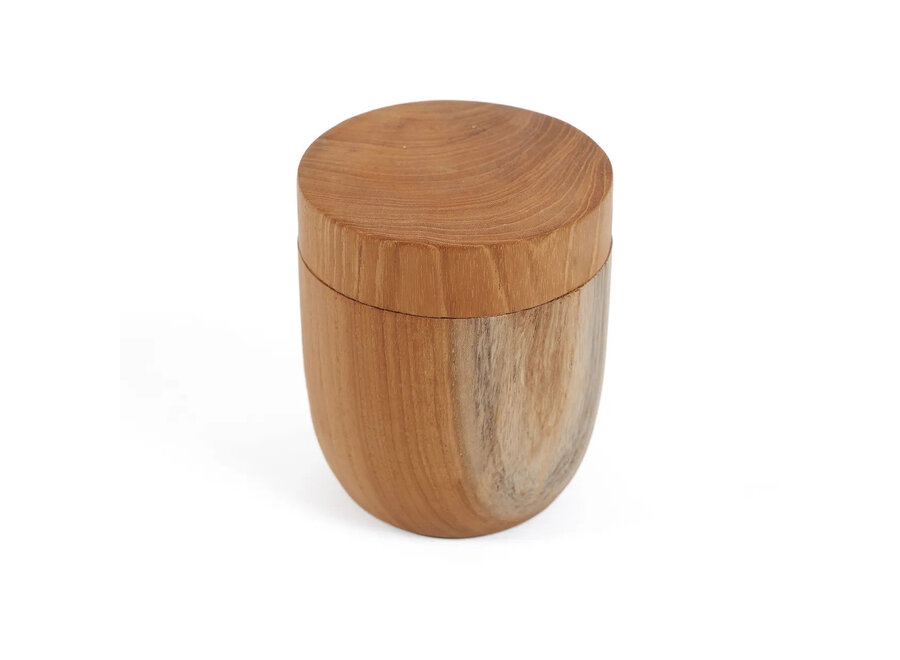 Das Teak Root Gefäß Niedrig - M