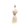 De Pompom Sleutelhanger - Wit