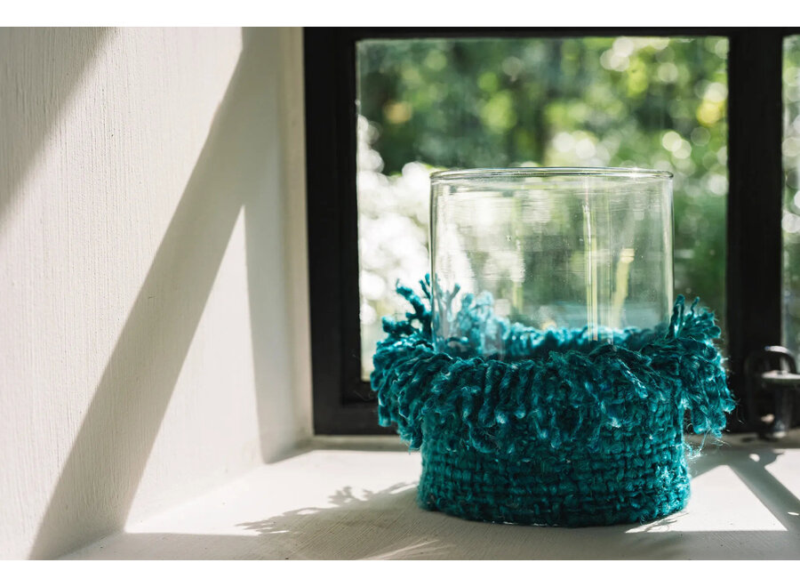 The Oh My Gee Candle Holder - Aqua - XL