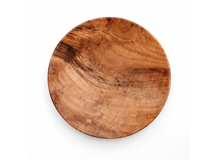 L'Assiette Ronde En Racine De Teck - L