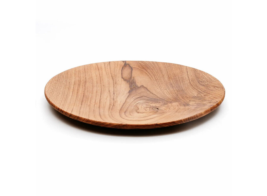 The Teak Root Round Plate - L