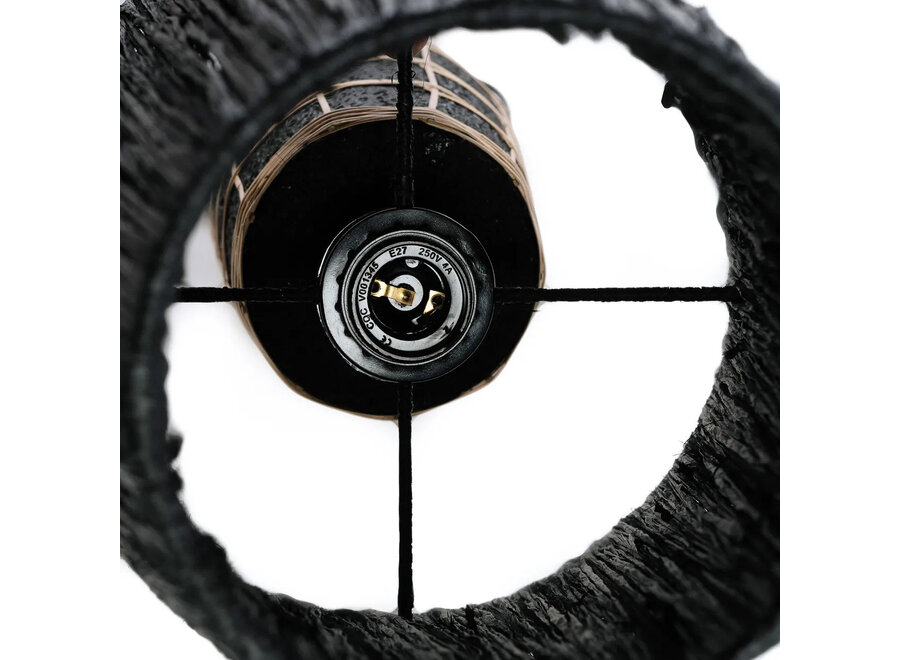 La Lampada Da Tavolo Naxos - Nero Naturale