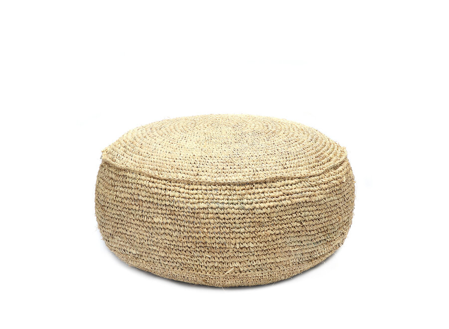 Le Pouf Raphia Flores - Naturel