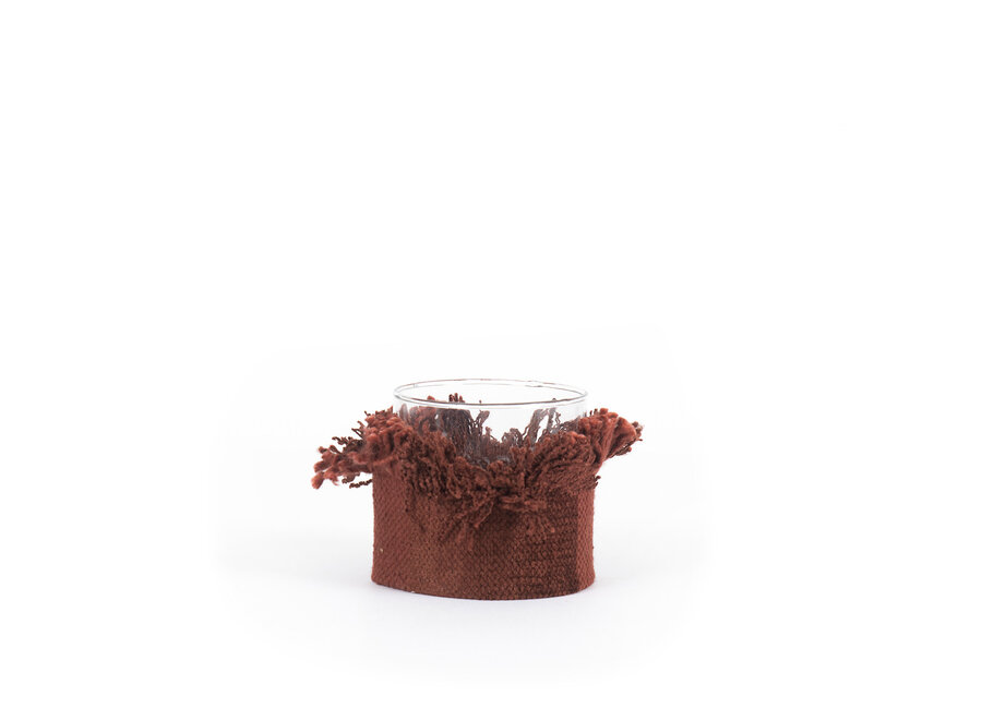 The Oh My Gee Candle Holder - BurgundyVelvet - S