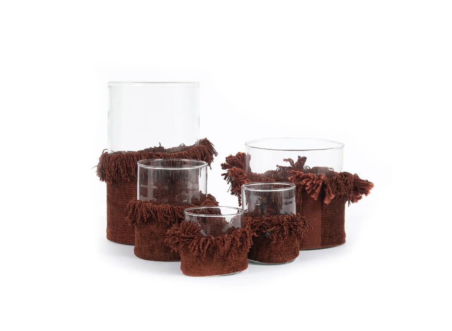 The Oh My Gee Candle Holder - BurgundyVelvet - S