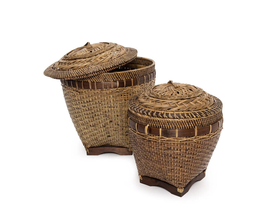 De Colonial Storage Mand - Naturel Bruin - M