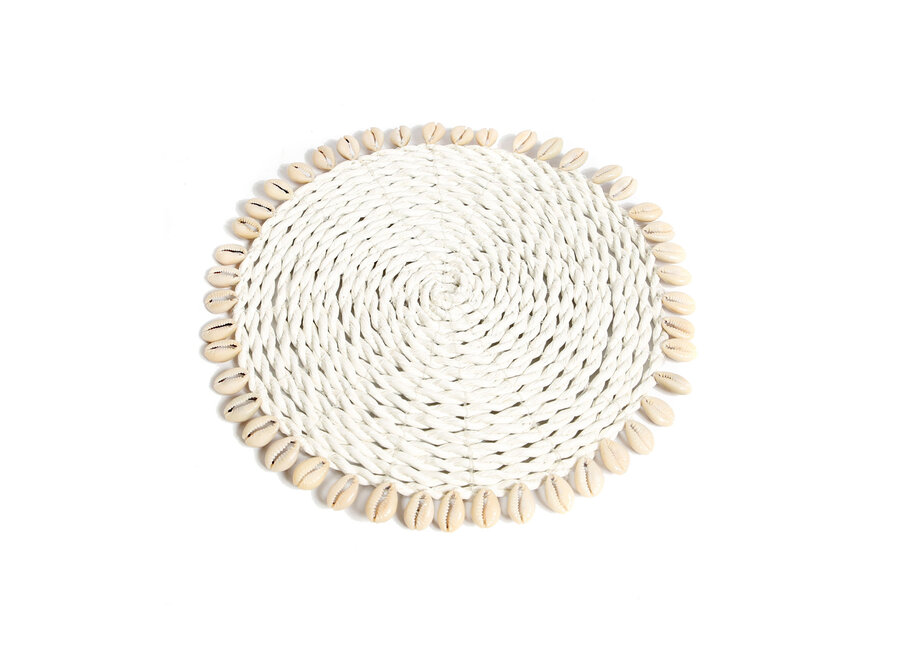 The Seagrass Shell Pan Coaster - Natural