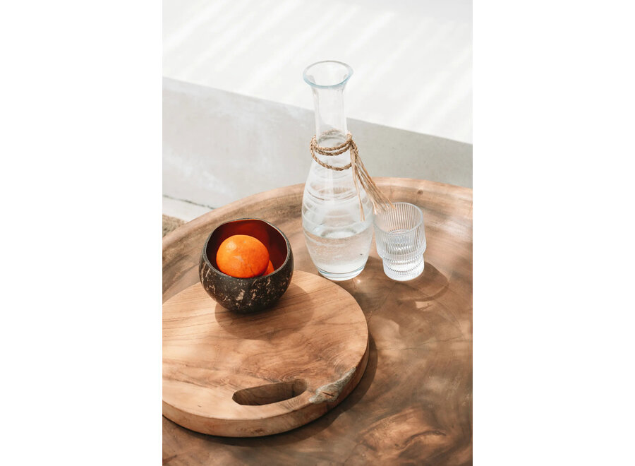 The Teak Root Tray - Natural - M