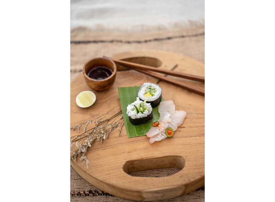 The Teak Root Tray - Natural - M