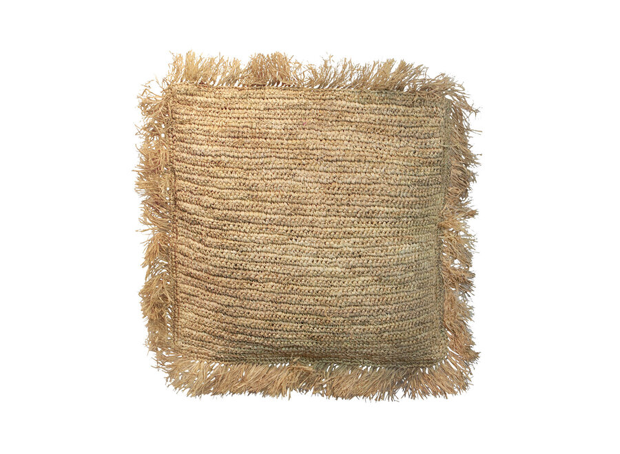 La Funda Cojín de Rafia Cuadrada - Natural - 60x60