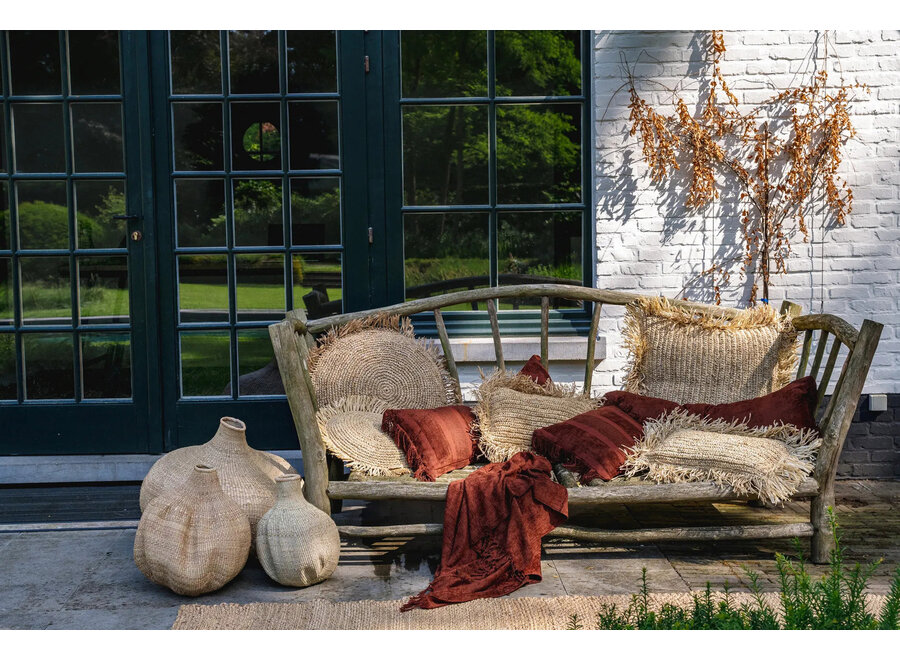 De Oh My Gee Kussenhoes - Bordeaux Velvet - 35x100