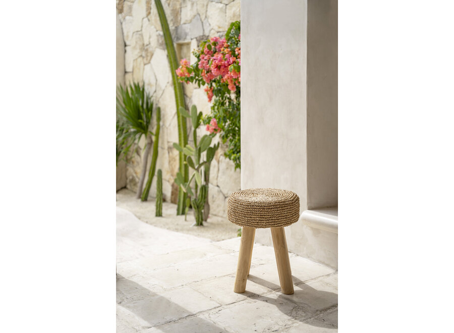 Lo Sgabello In Rafia - Naturale