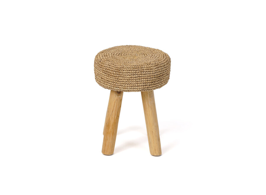 The Raffia Stool - Natural