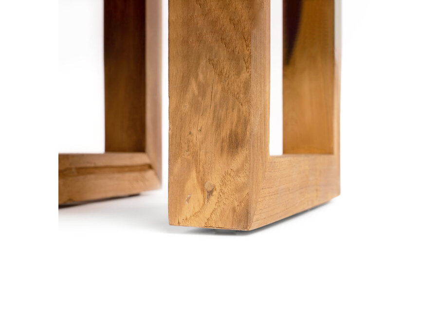 Il Tavolino In Teak Recuperato - Naturale