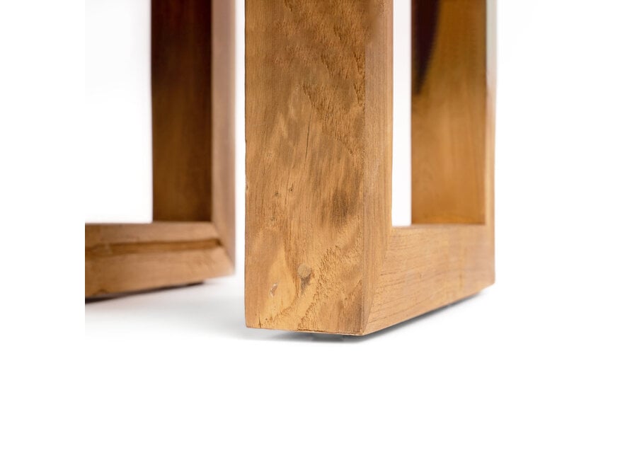 La Mesa Auxiliar De Teca Recuperada - Natural