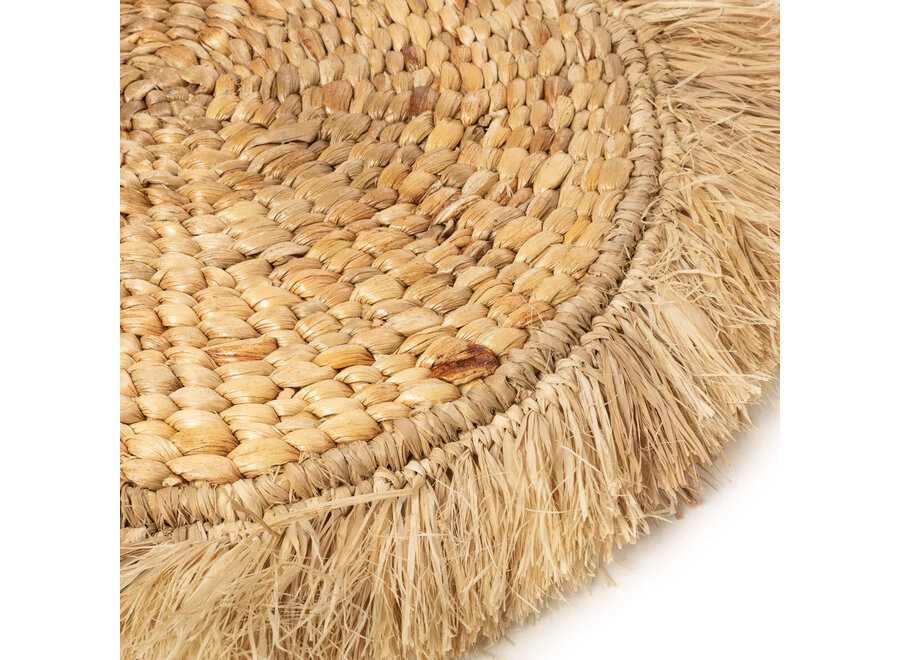 Das Platzset Aus Wasserhyazinthe Und Raffia - Natur