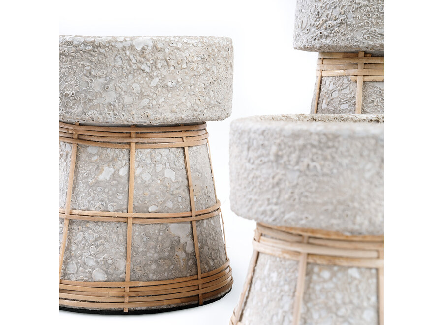 Il Portacandele Serene - Grigio Cemento Naturale - M