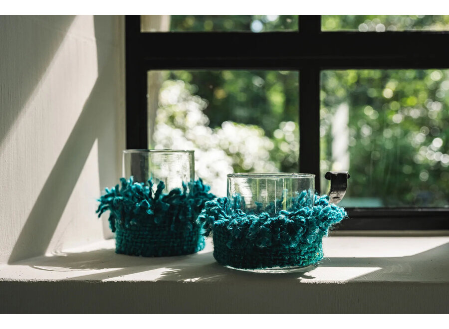 Der Oh My Gee Kerzenhalter - Aqua - M