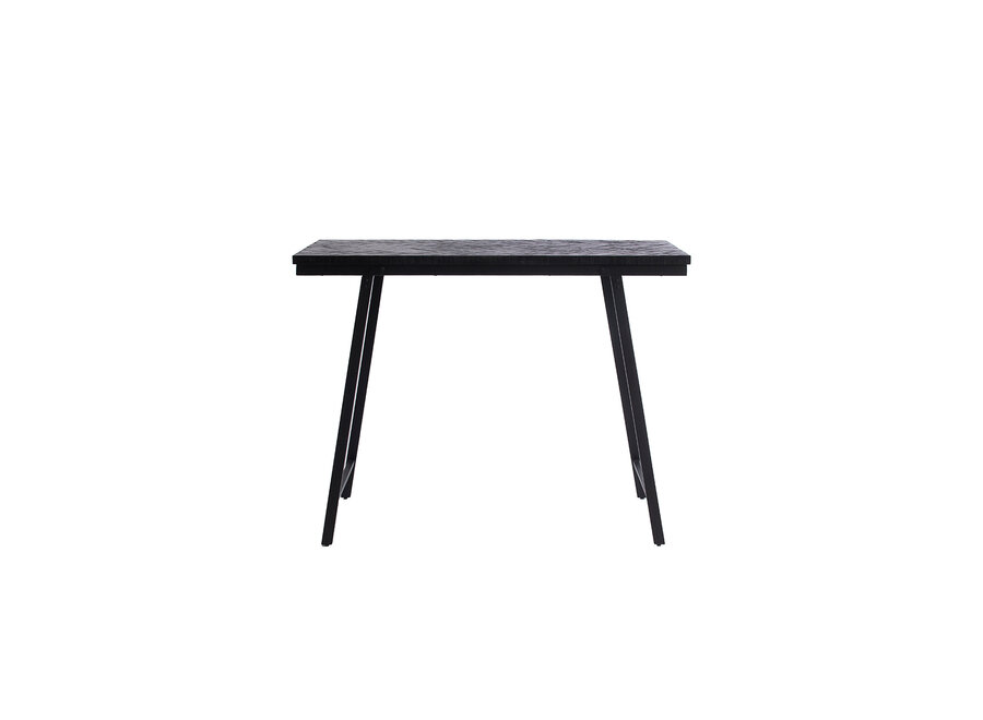De Visgraat Hoge Tafel - Zwart - 140