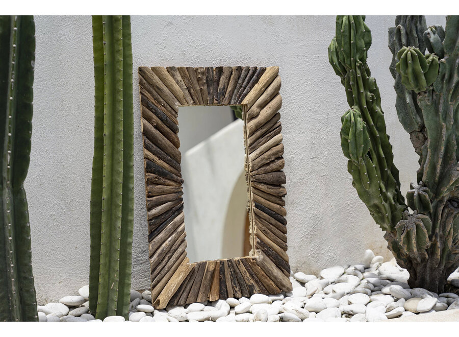 The Driftwood Framed Mirror - Natural - M