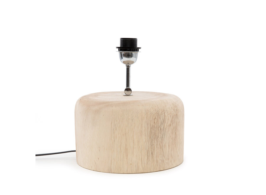De Teak Wood Tafellamp Voet - Naturel