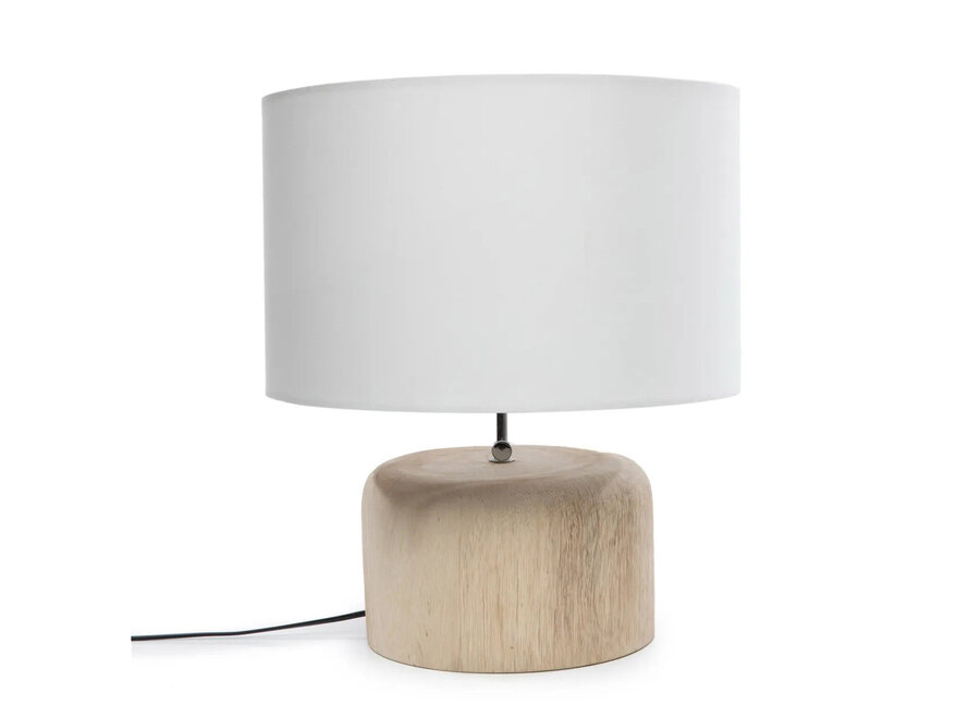De Teak Wood Tafellampvoet - Naturel