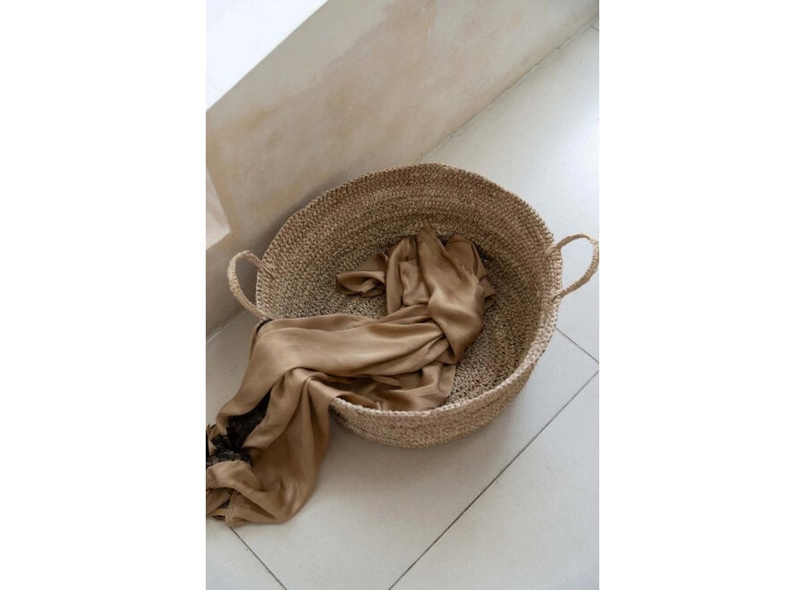 Der Raffia Korb - Natur - L