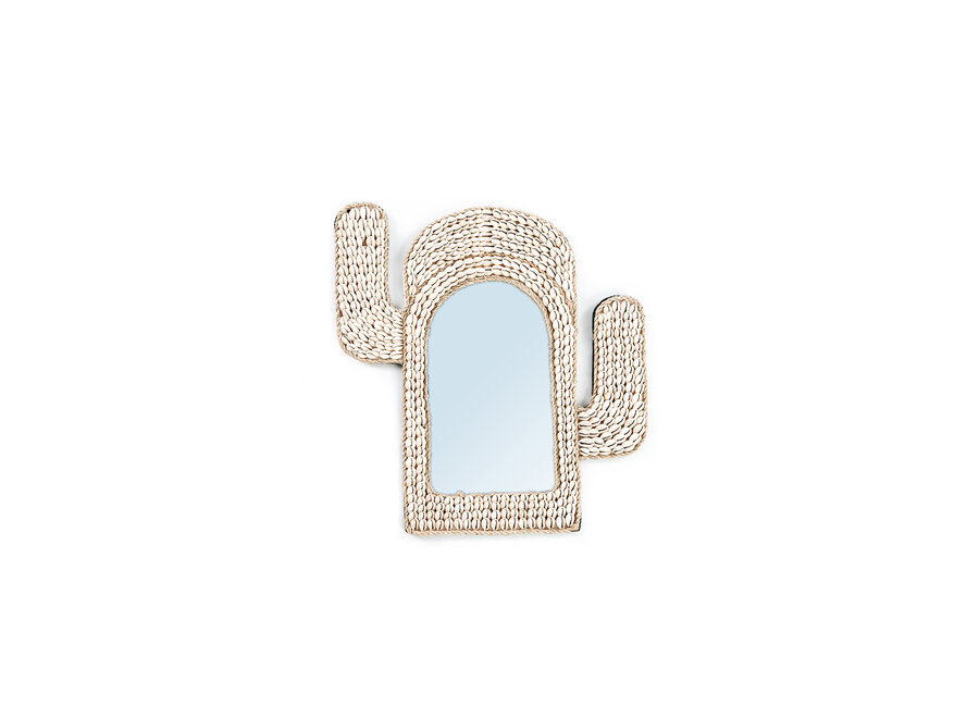 Il Cactus Shell Specchio - Bianco