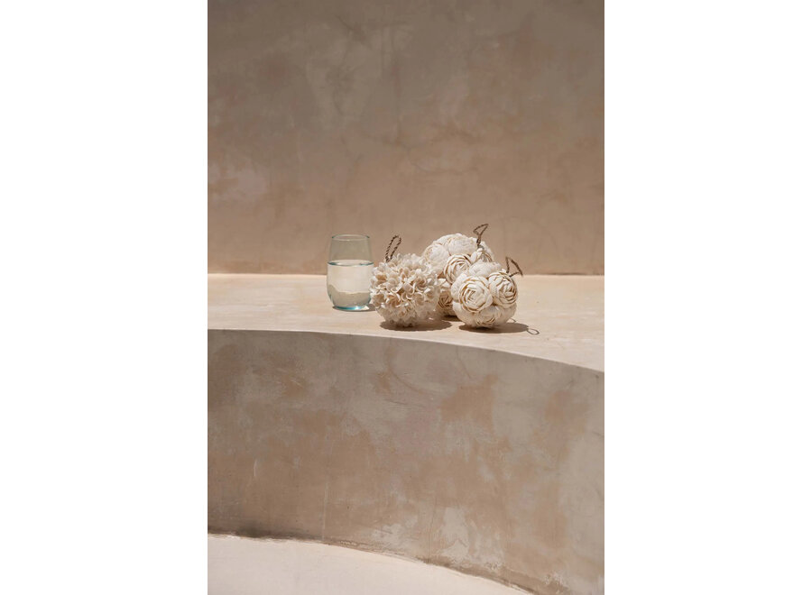 De Rose Schelp Bal - Wit - M