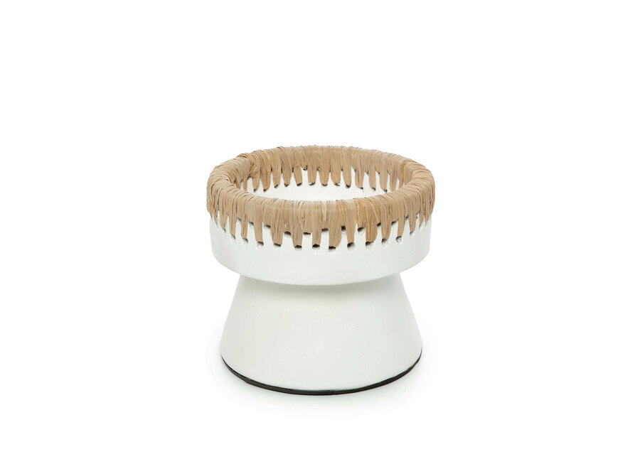 De Pretty Kaarsenhouder - Wit Naturel - S