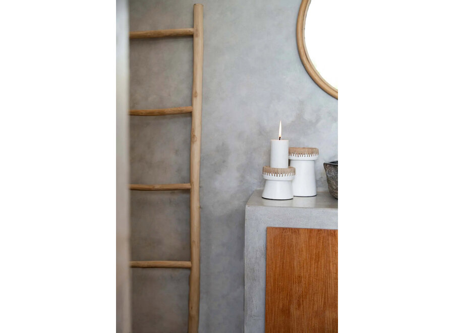 The Pretty Candle Holder - White Natural - S