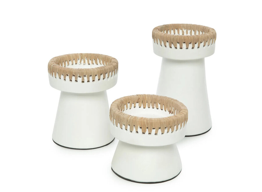 The Pretty Candle Holder - White Natural - S