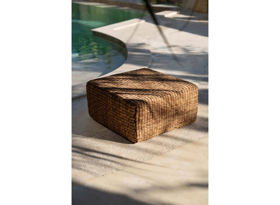 Le Pouf Carré Jacinthe - Naturel - M