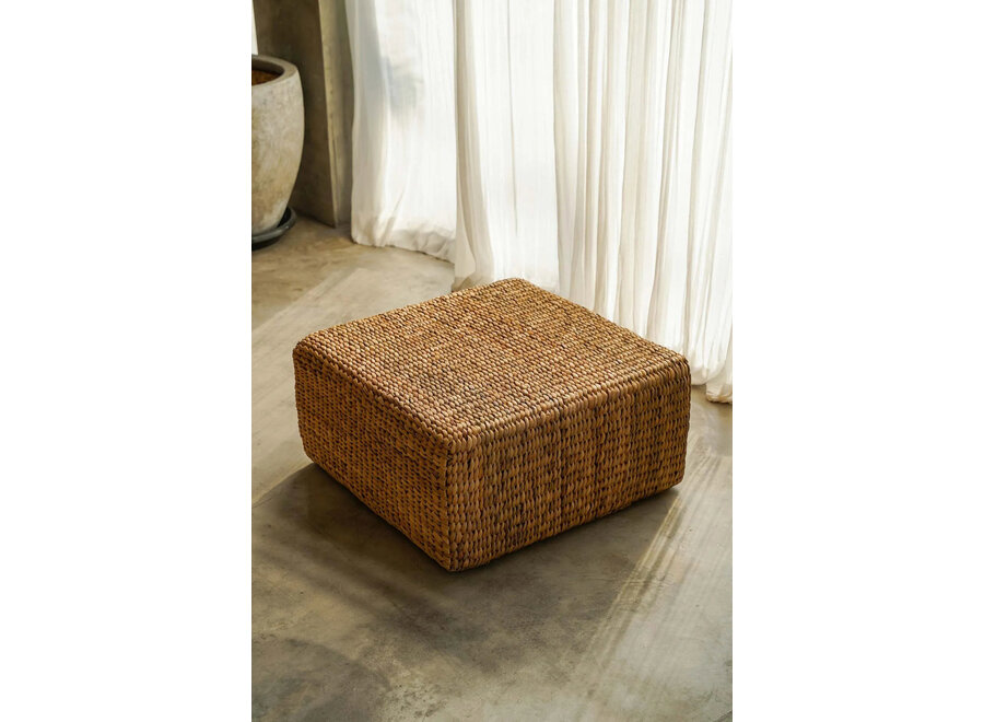 Der Hyazinthen Pouf Quadratisch - Natur - M