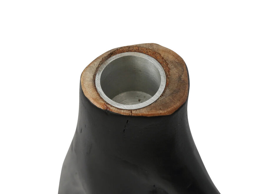 The Triple Twig Candle Holder - Black