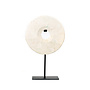 De Marmeren Disc op Stand - Wit - M