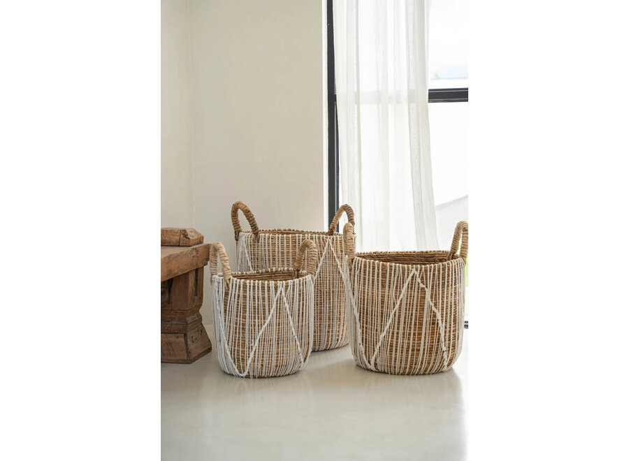 La Cesta Straight Stitched Macrame - M