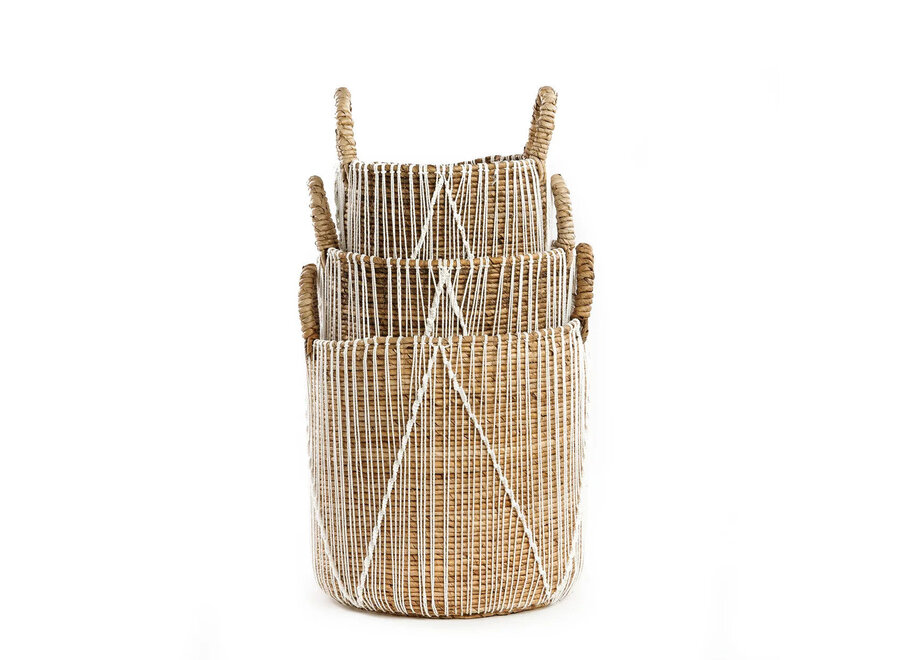 Il Cesto Straight Stitched Macrame - M