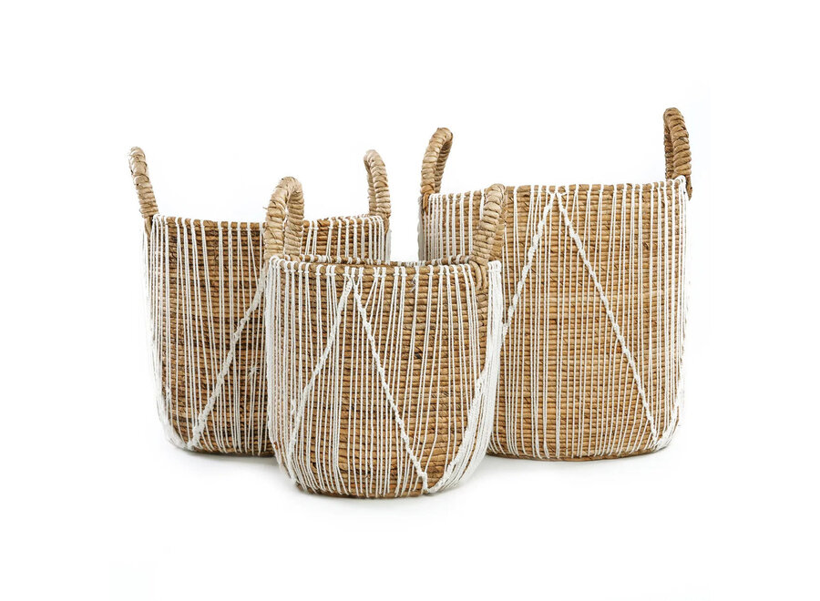 Der Straight Stitched Macrame Korb - M