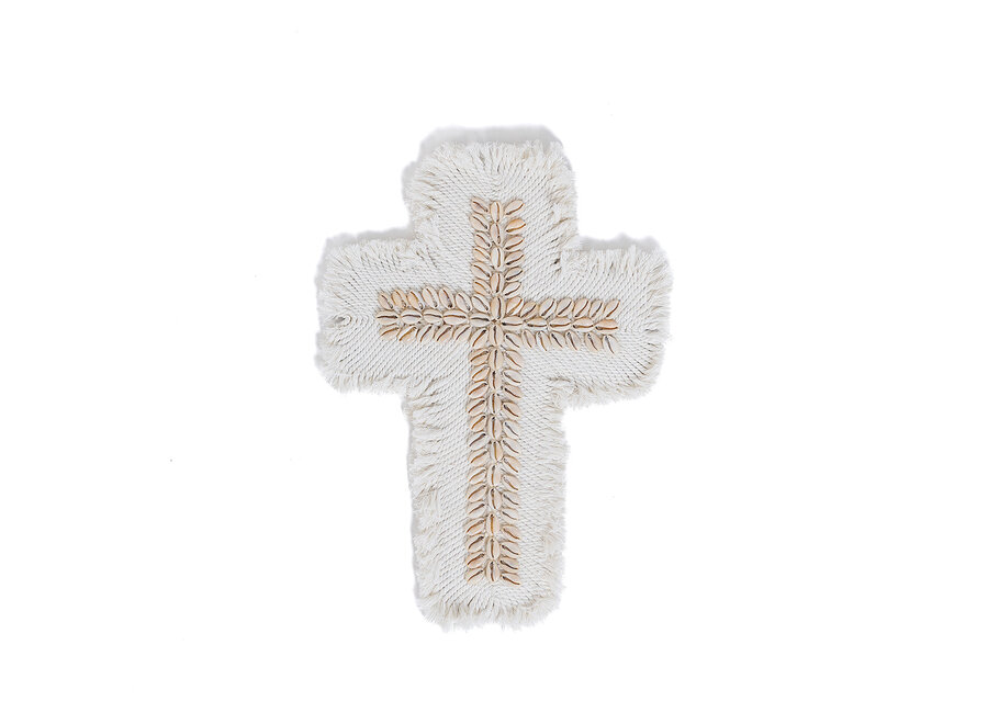 Das Makramee-Kreuz - Weiß