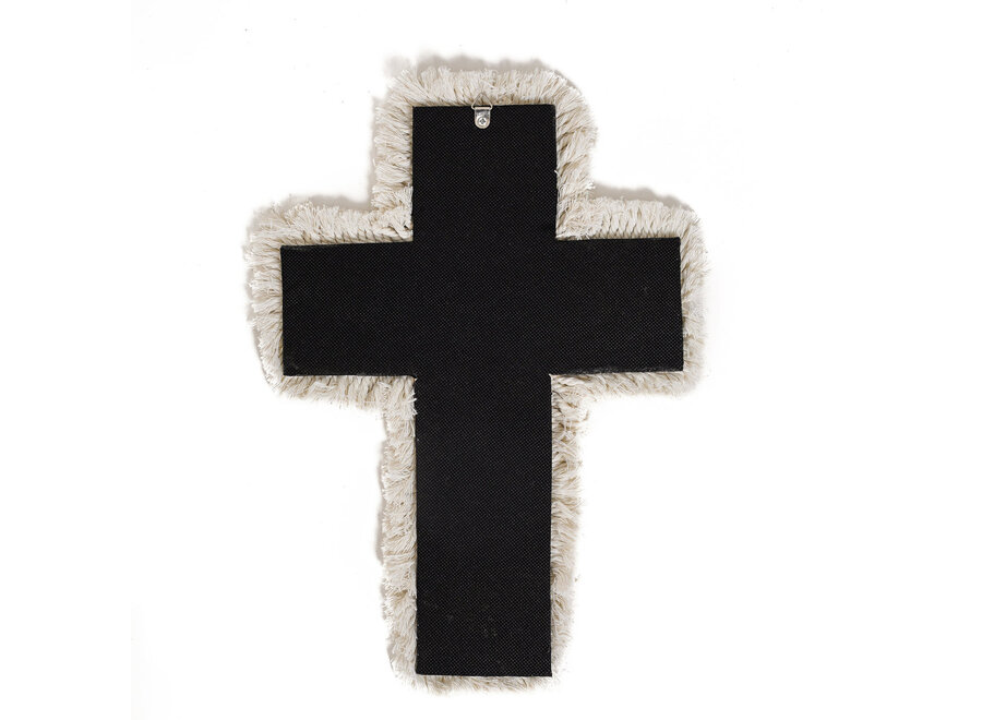 Das Makramee-Kreuz - Weiß