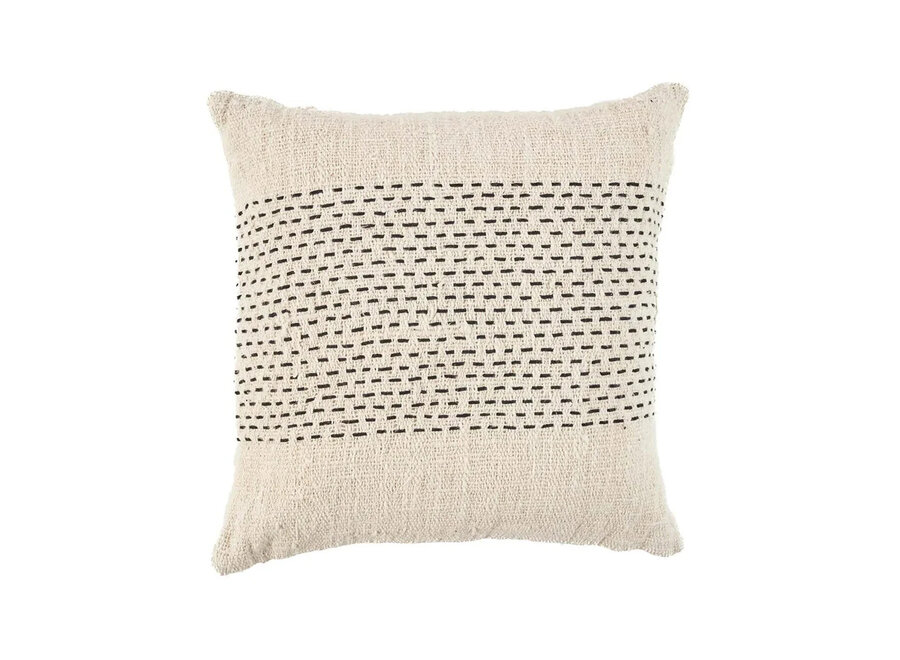 Housse De Coussin Misty - Naturel Noir