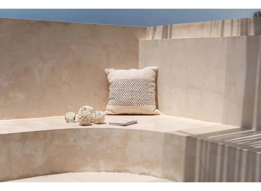 The Misty Cushion Cover - Natural Black